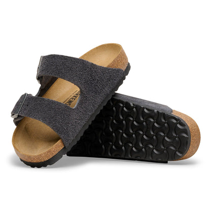 Arizona Suede Leather in Color Charcoal | Birkenstock