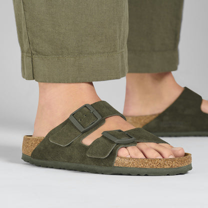 Arizona Suede Leather in Color Thyme | Birkenstock