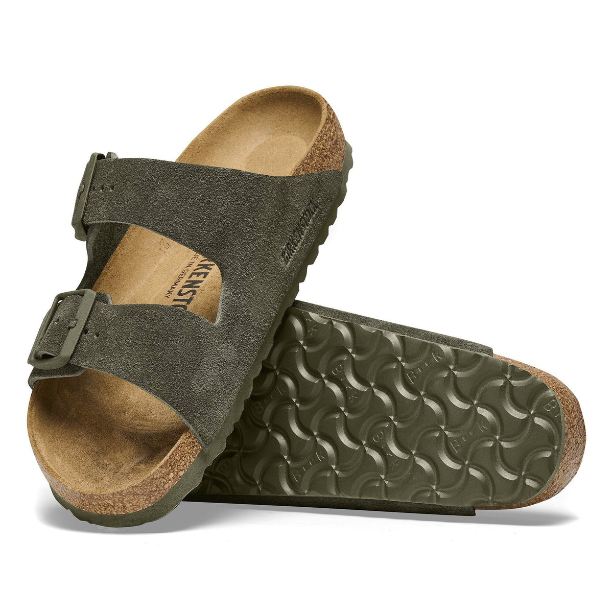 Arizona Suede Leather in Color Thyme | Birkenstock