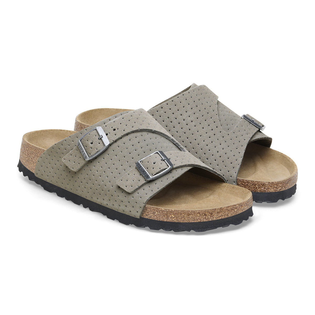 Zürich Suede Embossed in Color Dotted Stone Coin | Birkenstock