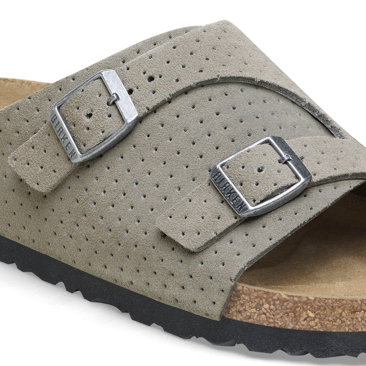 Zürich Suede Embossed in Color Dotted Stone Coin | Birkenstock