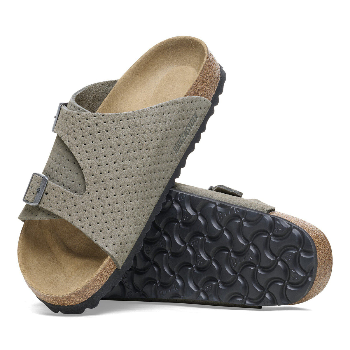 Zürich Suede Embossed in Color Dotted Stone Coin | Birkenstock