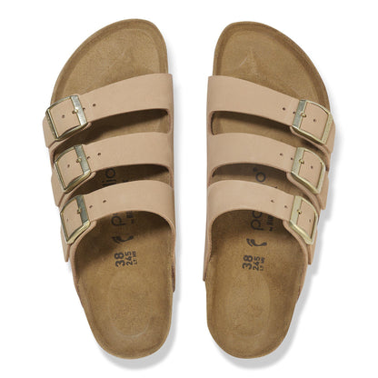 Florida Flex Platform Nubuck Leather in Color Sandcastle | Birkenstock