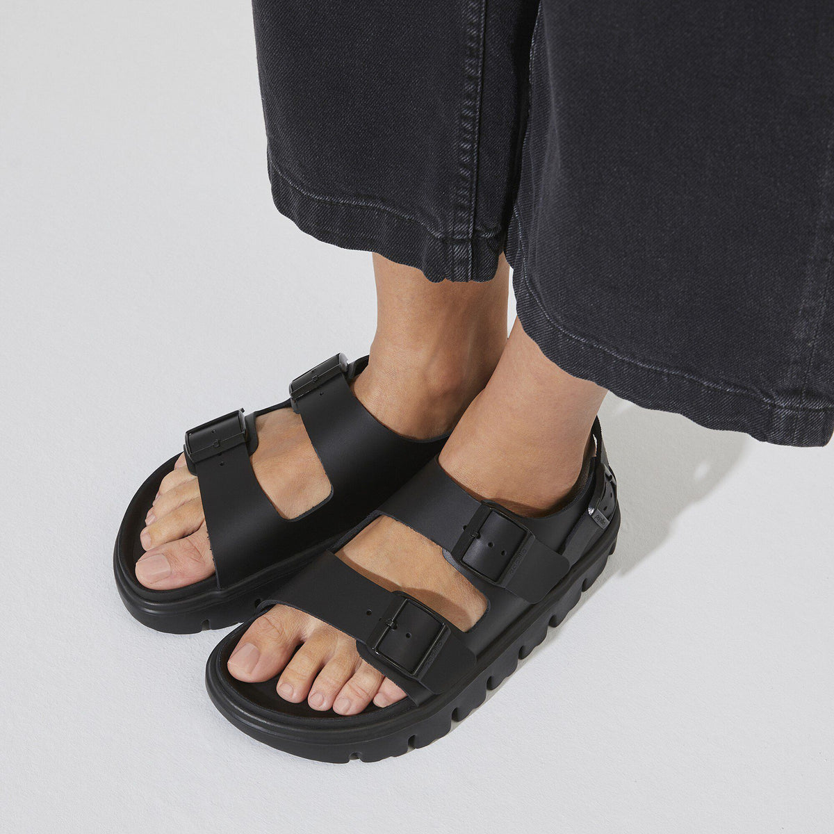 Milano Chunky Leather in Color Black | Birkenstock