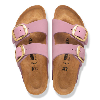 Arizona Big Buckle Nubuck Leather in Color Orchid | Birkenstock