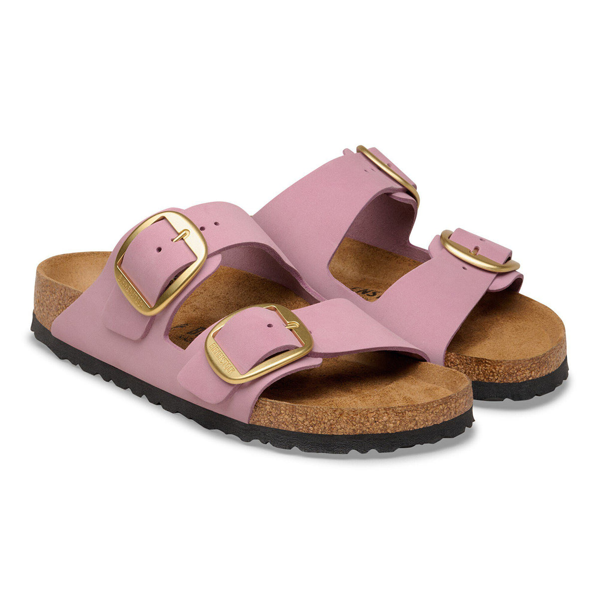 Arizona Big Buckle Nubuck Leather in Color Orchid | Birkenstock