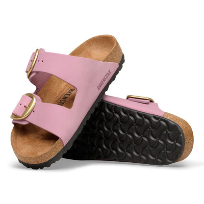 Arizona Big Buckle Nubuck Leather in Color Orchid | Birkenstock