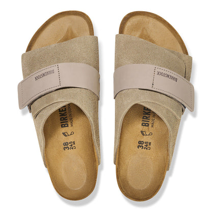 Kyoto Nubuck-Suede Leather in Color Taupe | Birkenstock