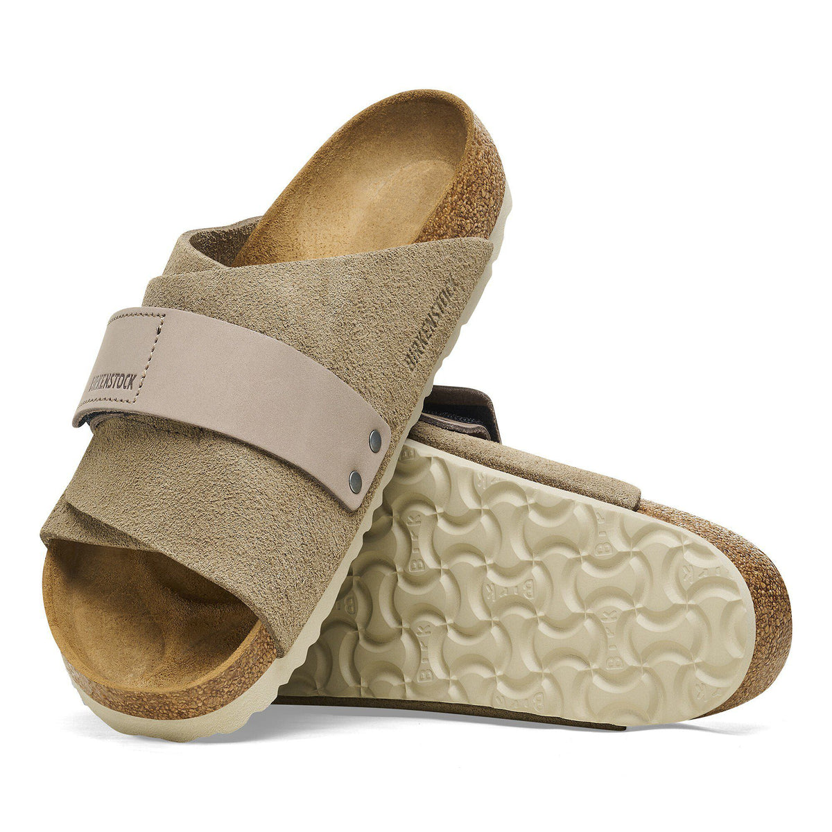 Kyoto Nubuck-Suede Leather in Color Taupe | Birkenstock