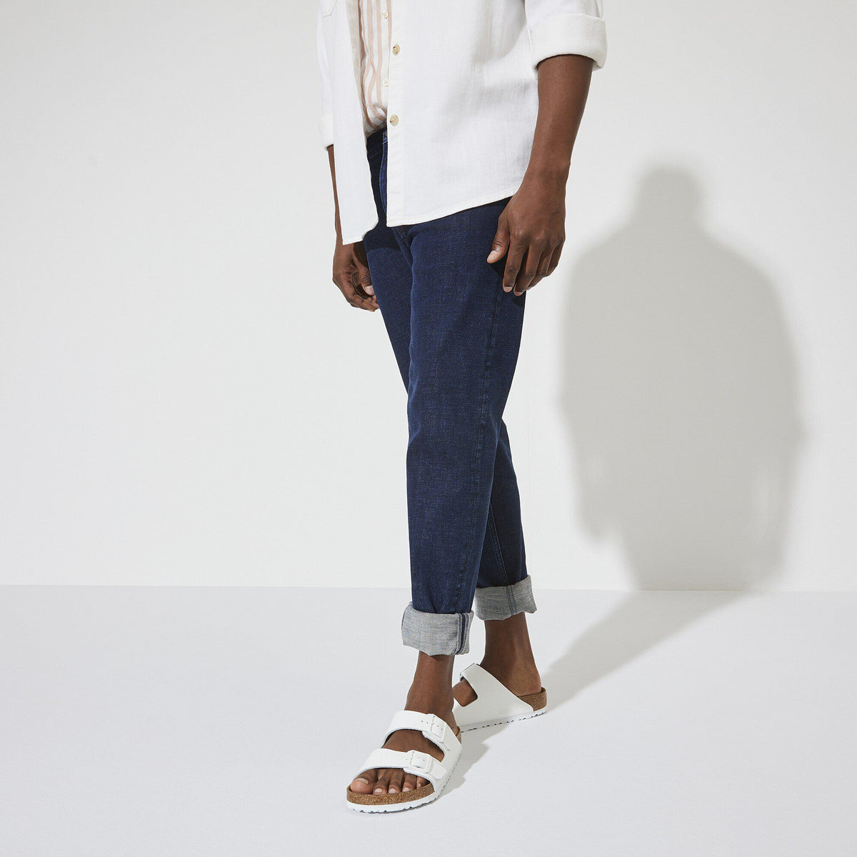 Arizona Soft Footbed Leather in Color White | Birkenstock