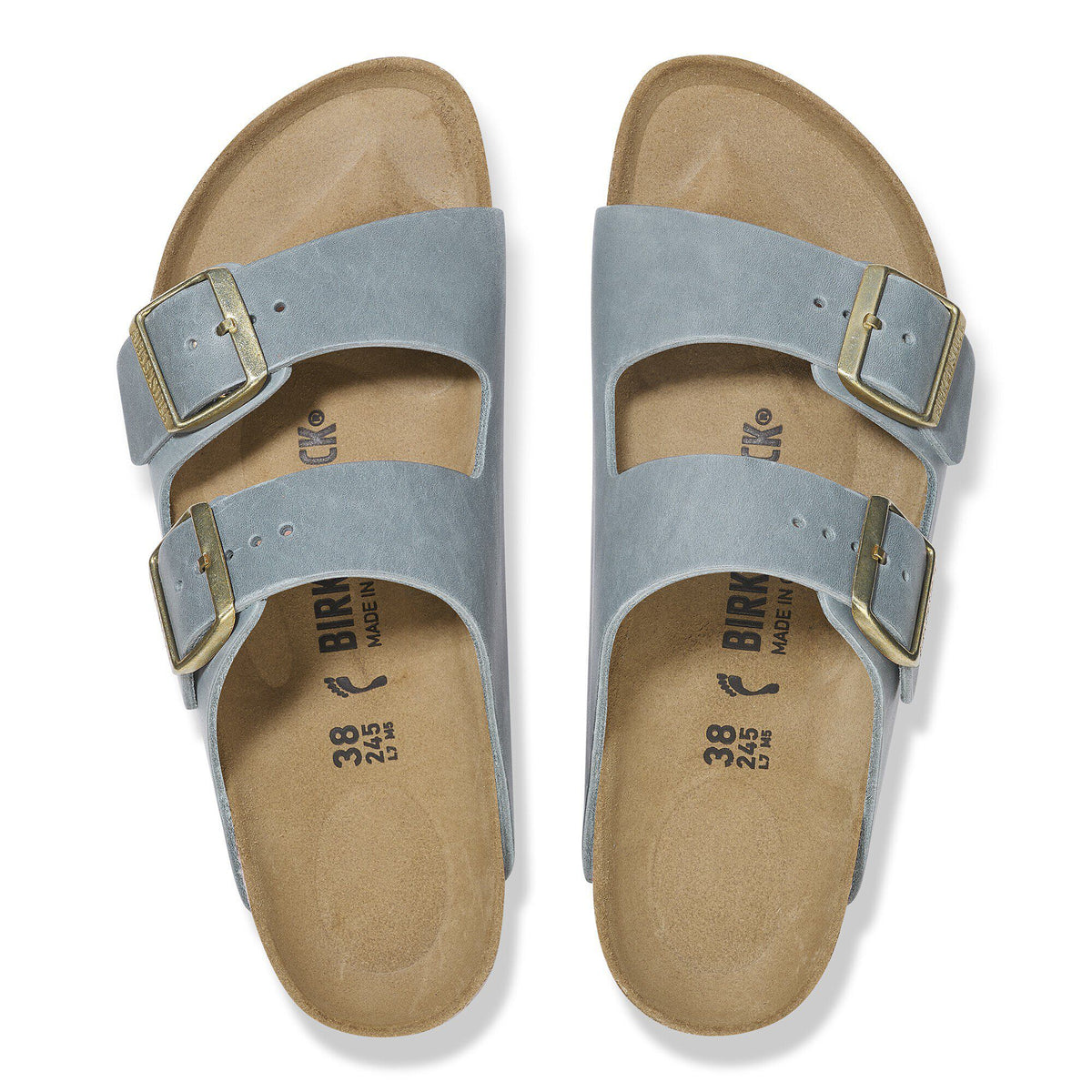 Arizona Oiled Leather in Color Basalt Gray | Birkenstock