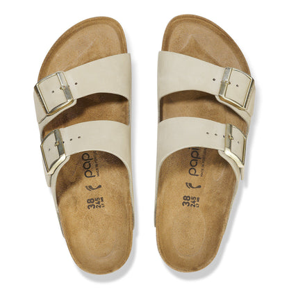 Arizona Flex Platform Nubuck Leather in Color Eucalyptus | Birkenstock
