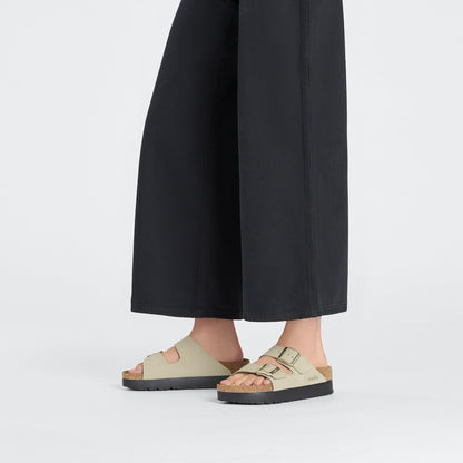 Arizona Flex Platform Nubuck Leather in Color Eucalyptus | Birkenstock