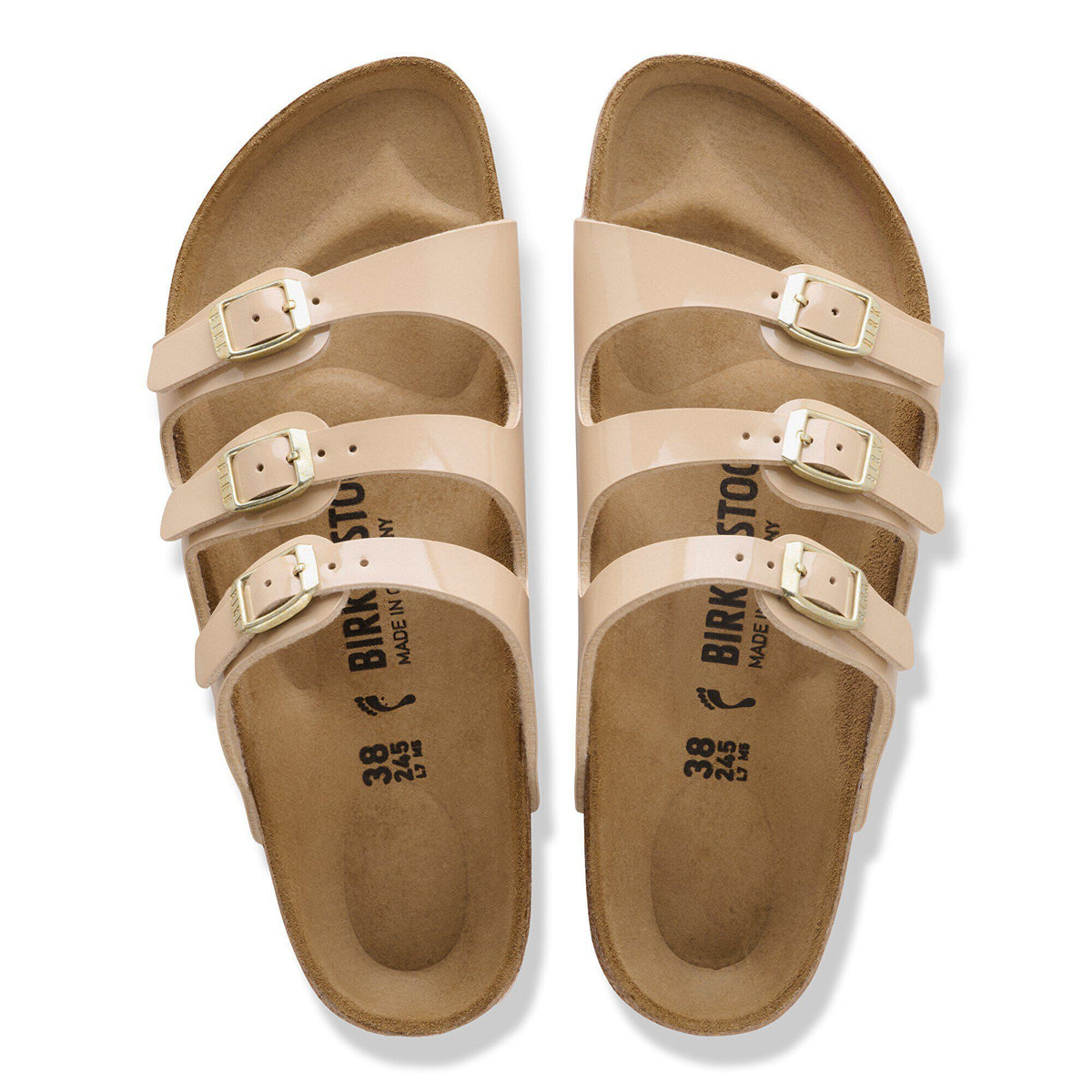 Florida Birko-Flor Patent in Color Patent Sand | Birkenstock