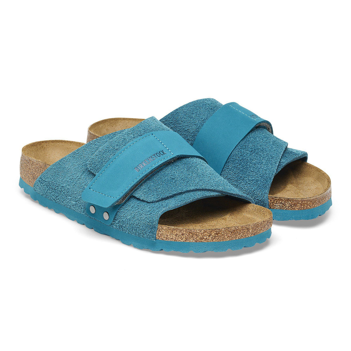 Kyoto Suede Leather in Color Deep Turquoise | Birkenstock