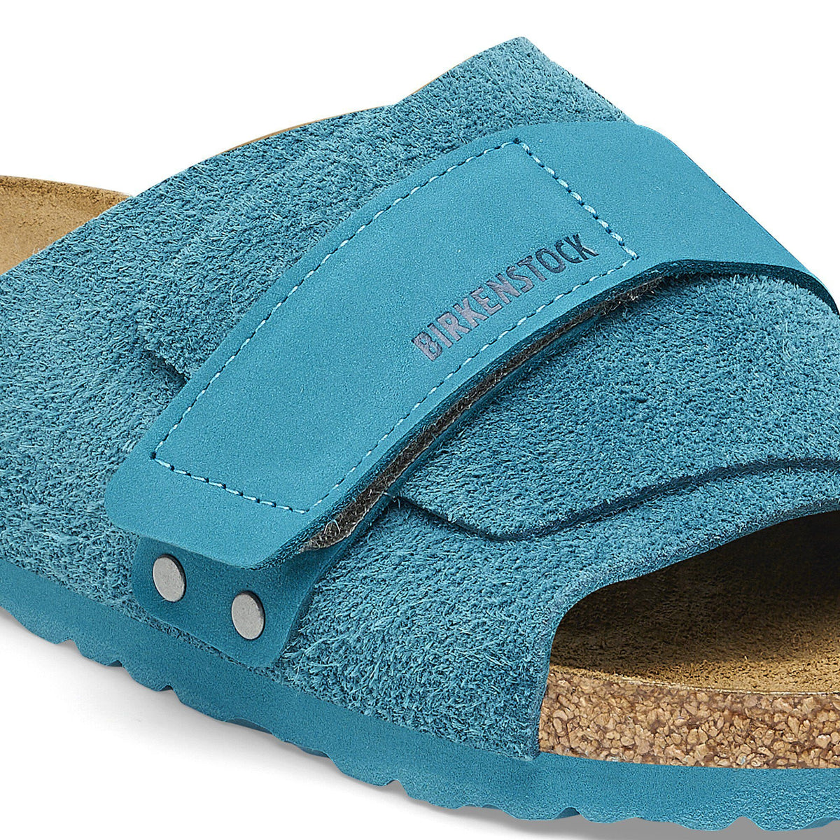 Kyoto Suede Leather in Color Deep Turquoise | Birkenstock