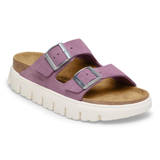 Arizona Chunky Suede Leather in Color Mauve | Birkenstock