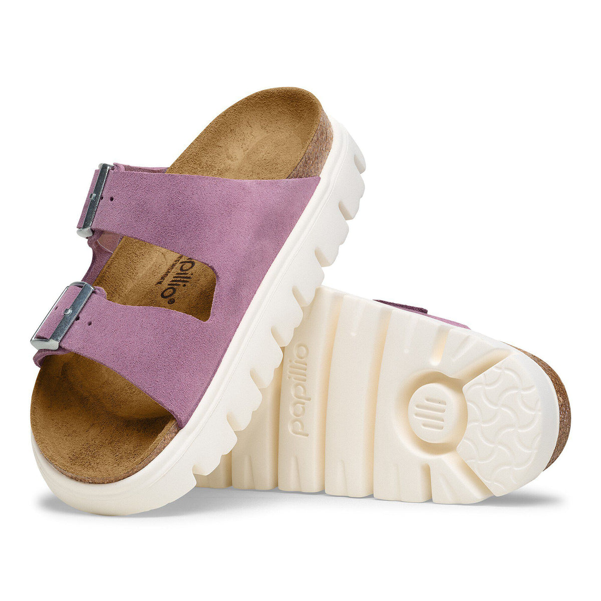 Arizona Chunky Suede Leather in Color Mauve | Birkenstock