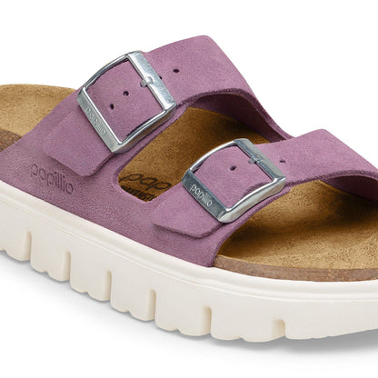 Arizona Chunky Suede Leather in Color Mauve | Birkenstock