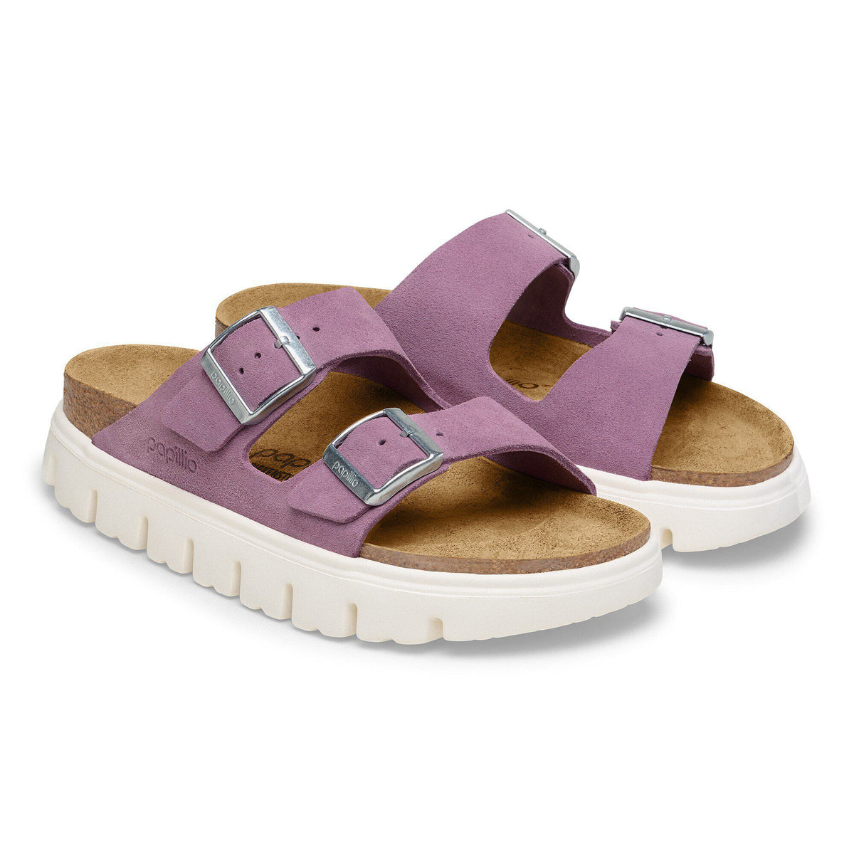 Arizona Chunky Suede Leather in Color Mauve | Birkenstock