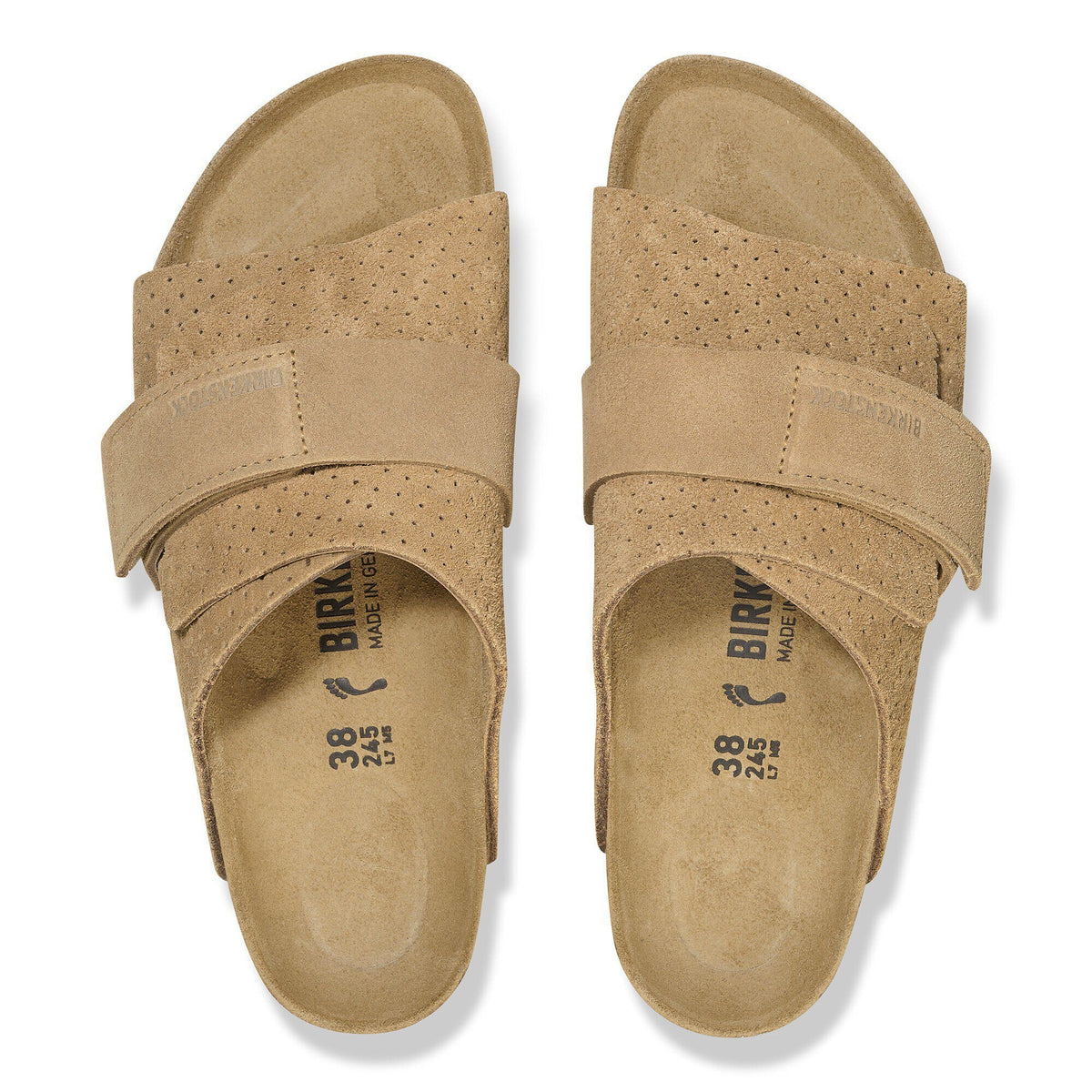 Kyoto Suede Embossed in Color New Beige | Birkenstock