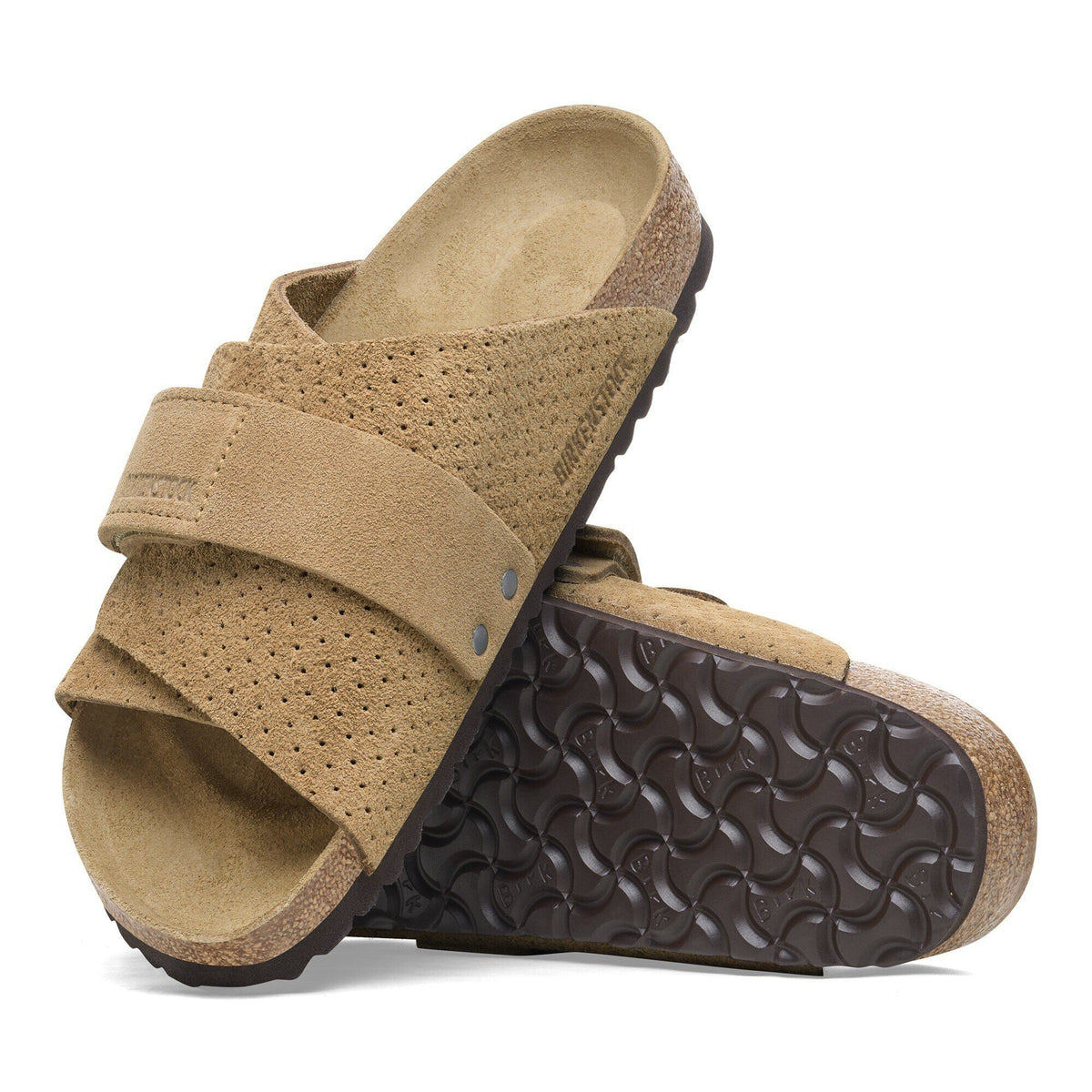 Kyoto Suede Embossed in Color New Beige | Birkenstock