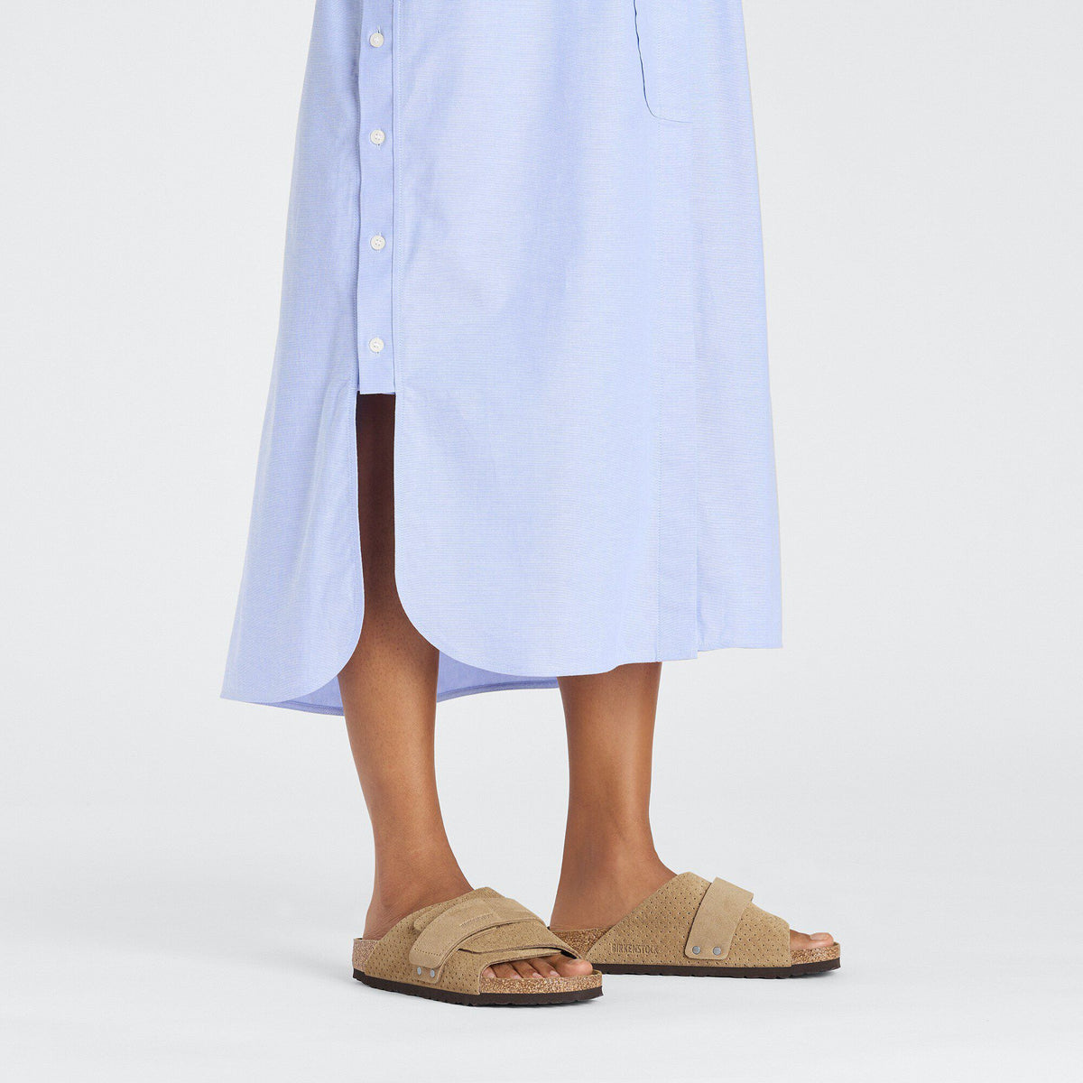 Kyoto Suede Embossed in Color New Beige | Birkenstock