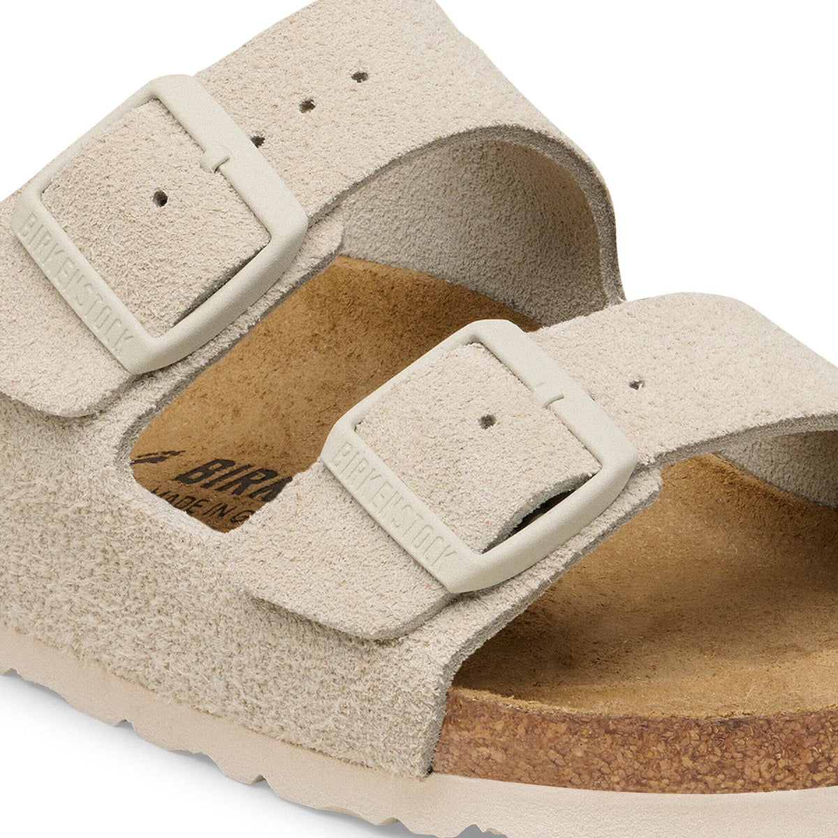 Arizona Suede Leather in Color Oyster | Birkenstock