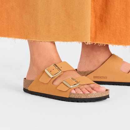 Arizona Nubuck Leather in Color Burnt Orange | Birkenstock