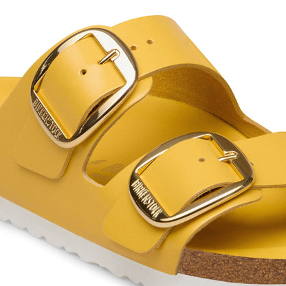 Arizona Big Buckle Natural Leather Patent in Color High-Shine Ochre | Birkenstock
