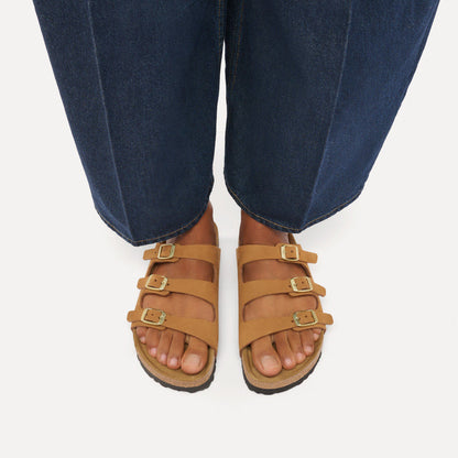 Florida Nubuck Leather in Color Mink | Birkenstock