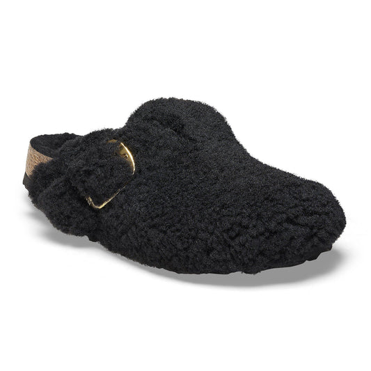 Boston Big Buckle Shearling in Color Black Gold | Birkenstock