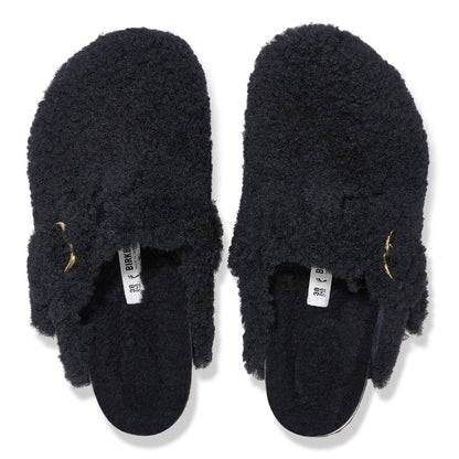 Boston Big Buckle Shearling in Color Black Gold | Birkenstock
