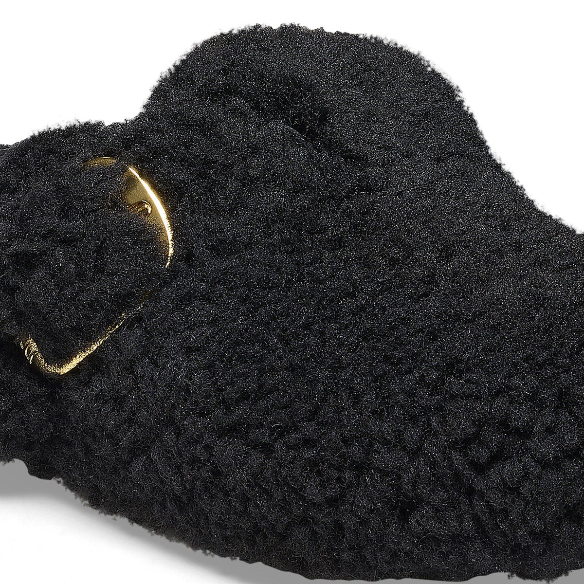 Boston Big Buckle Shearling in Color Black Gold | Birkenstock