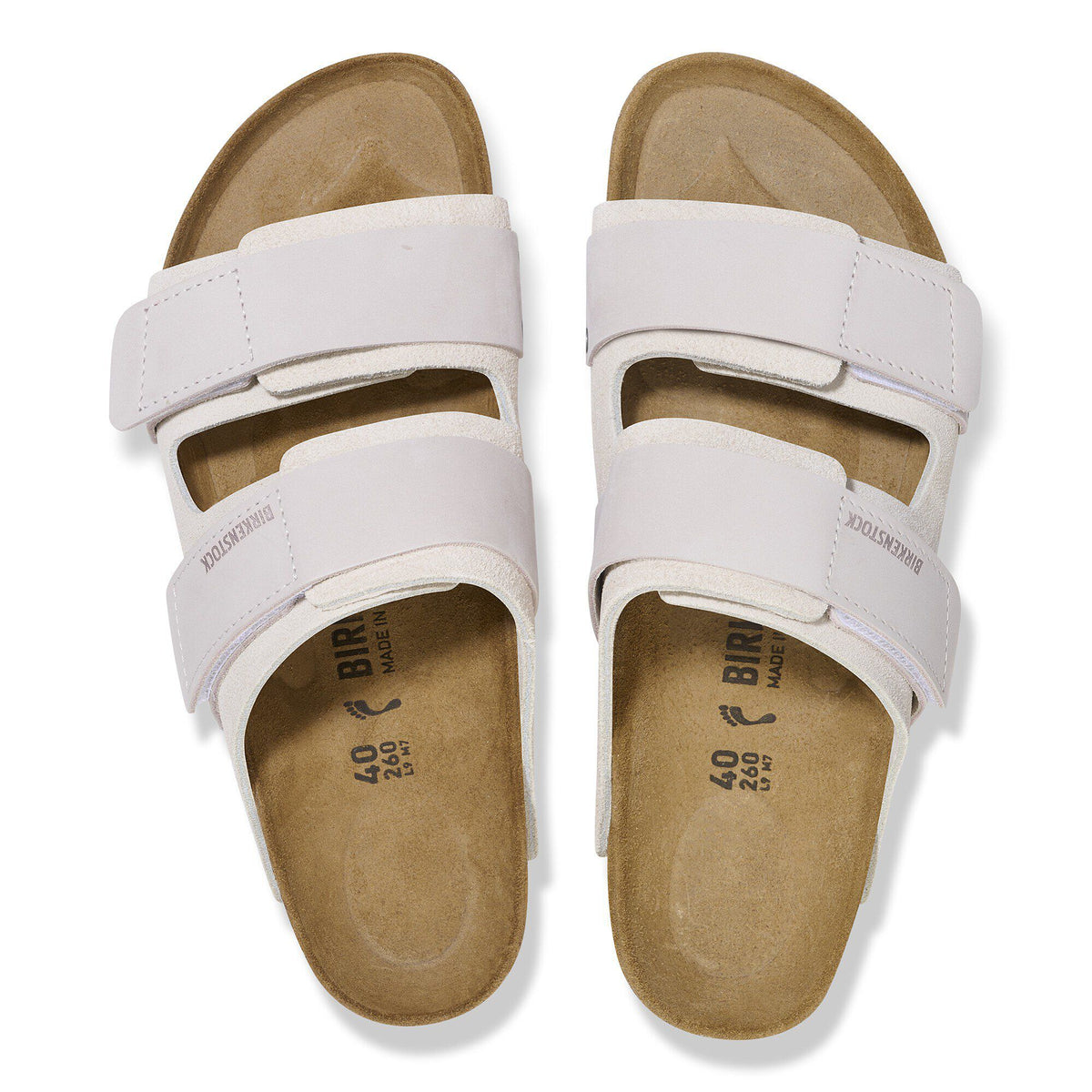 Uji Nubuck-Suede Leather in Color Antique White | Birkenstock