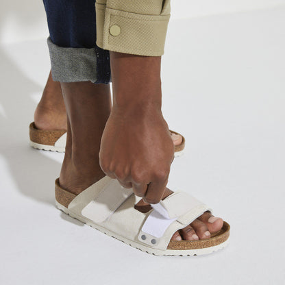 Uji Nubuck-Suede Leather in Color Antique White | Birkenstock
