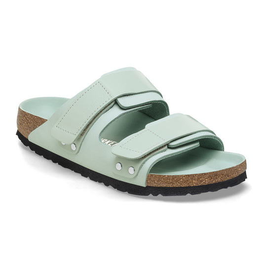 Uji Nubuck Leather in Color Surf Green | Birkenstock