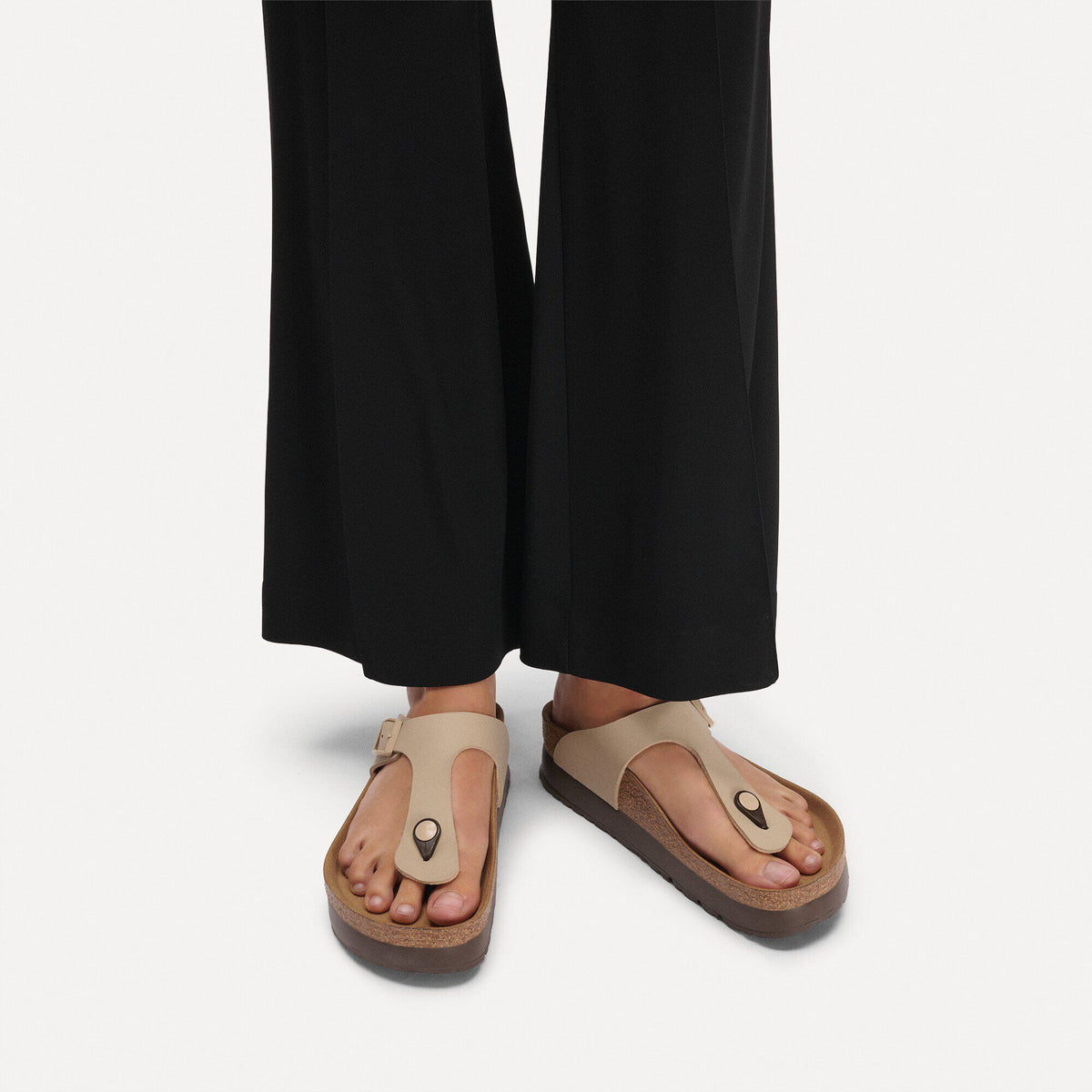 Gizeh Flex Platform Birko-Flor in Color Sandcastle | Birkenstock