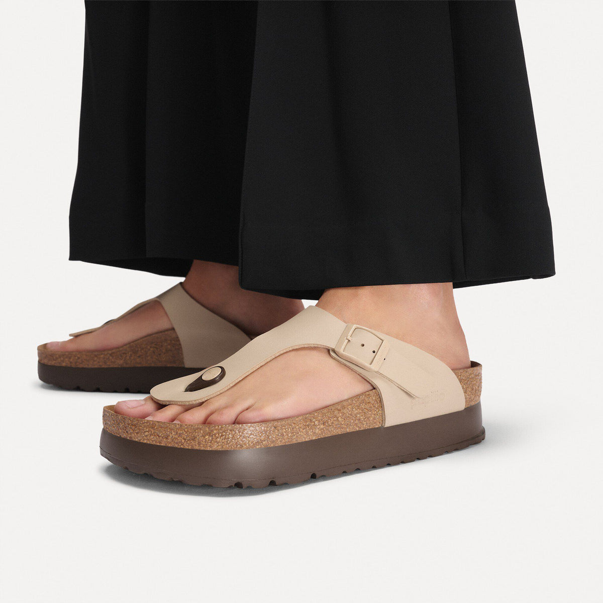 Gizeh Flex Platform Birko-Flor in Color Sandcastle | Birkenstock