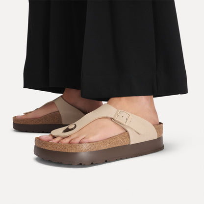 Gizeh Flex Platform Birko-Flor in Color Sandcastle | Birkenstock