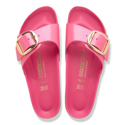 Madrid Big Buckle Natural Leather Patent in Color High-Shine Fuchsia Tulip | Birkenstock