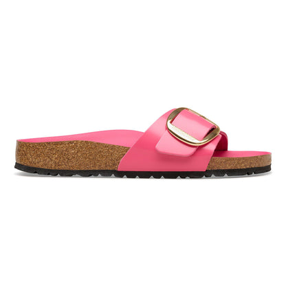 Madrid Big Buckle Natural Leather Patent in Color High-Shine Fuchsia Tulip | Birkenstock