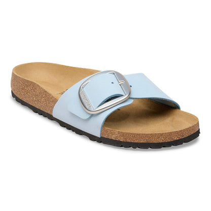 Madrid Big Buckle Nubuck Leather in Color Baby Blue | Birkenstock