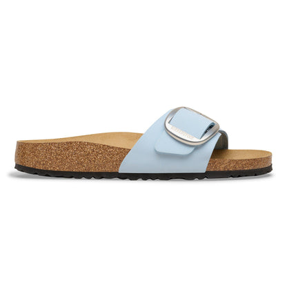 Madrid Big Buckle Nubuck Leather in Color Baby Blue | Birkenstock