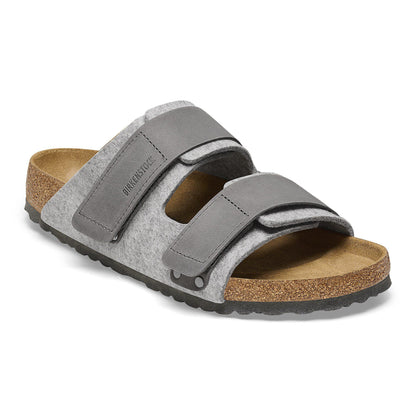 Uji Natural Leather-Felt in Color Light Gray | Birkenstock