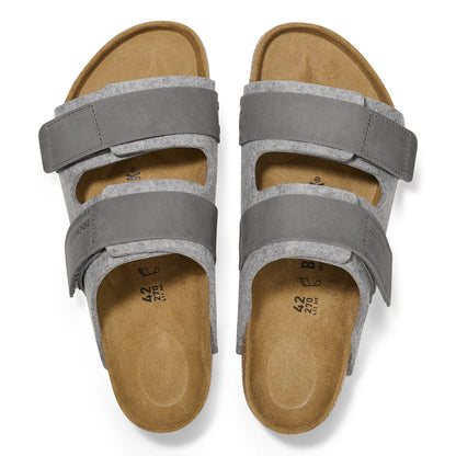 Uji Natural Leather-Felt in Color Light Gray | Birkenstock