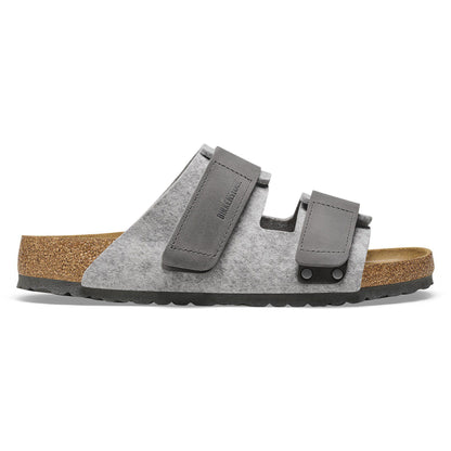 Uji Natural Leather-Felt in Color Light Gray | Birkenstock
