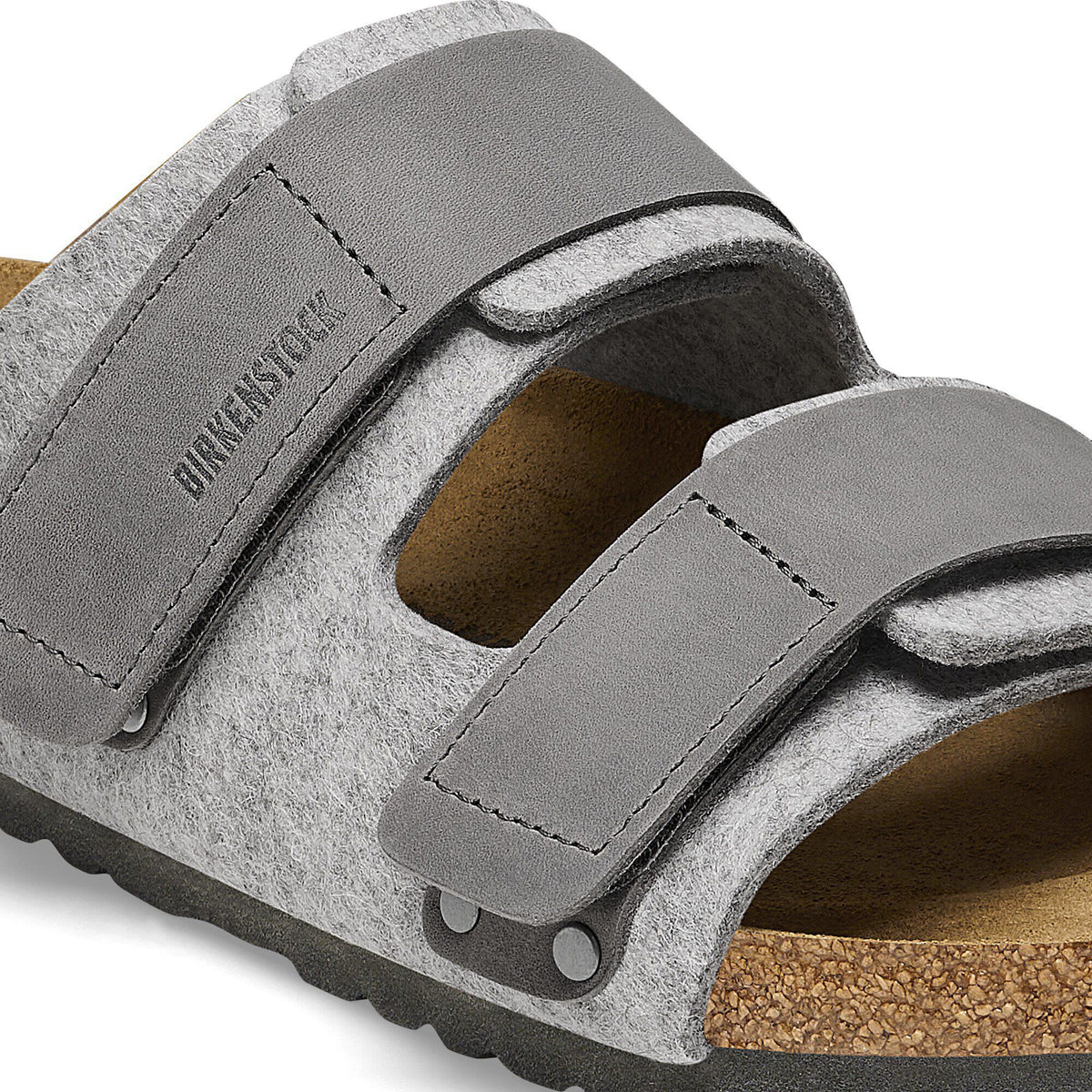 Uji Natural Leather-Felt in Color Light Gray | Birkenstock