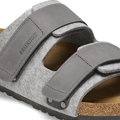 Uji Natural Leather-Felt in Color Light Gray | Birkenstock