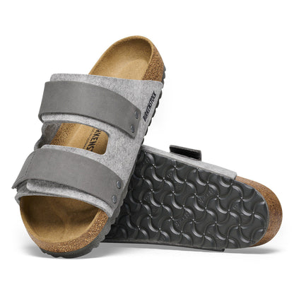 Uji Natural Leather-Felt in Color Light Gray | Birkenstock